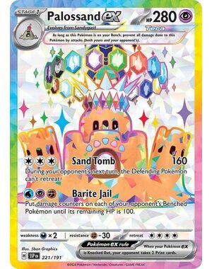 Pokemon Palossand ex (221) Lightly Played Holofoil