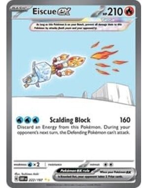 Pokemon Eiscue ex (222) Lightly Played Holofoil