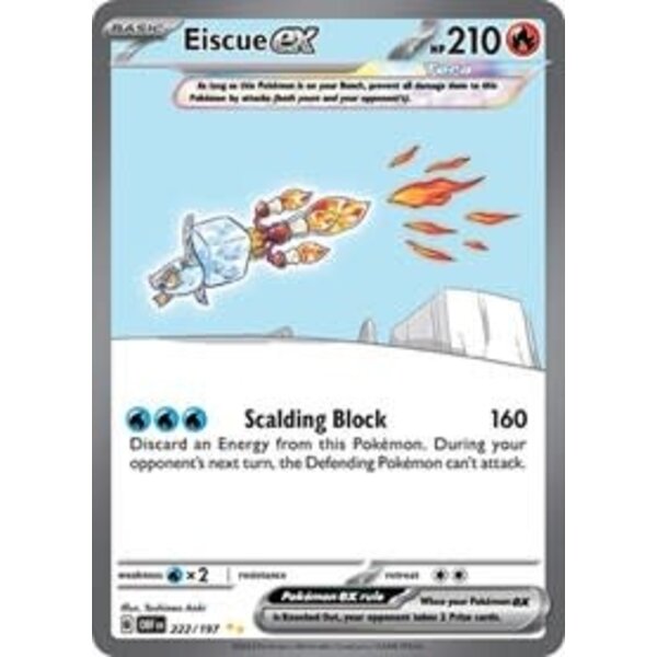 Pokemon Eiscue ex (222) Lightly Played Holofoil