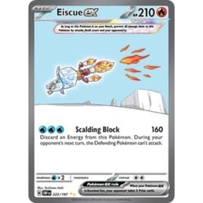 Pokemon Eiscue ex (222) Lightly Played Holofoil