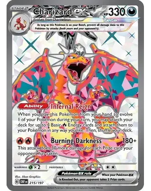 Pokemon Charizard ex (215) Lightly Played Holofoil