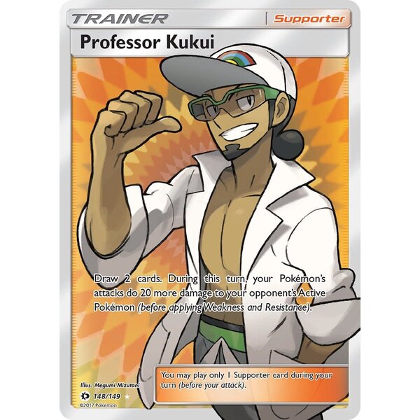 Pokemon Professor Kukui (Full Art) (148) Lightly Played