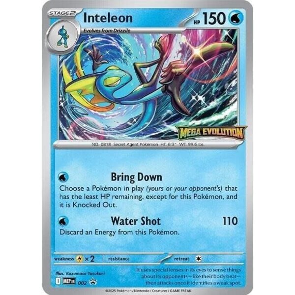 Pokemon Inteleon (Prerelease) (002) Near Mint Holofoil