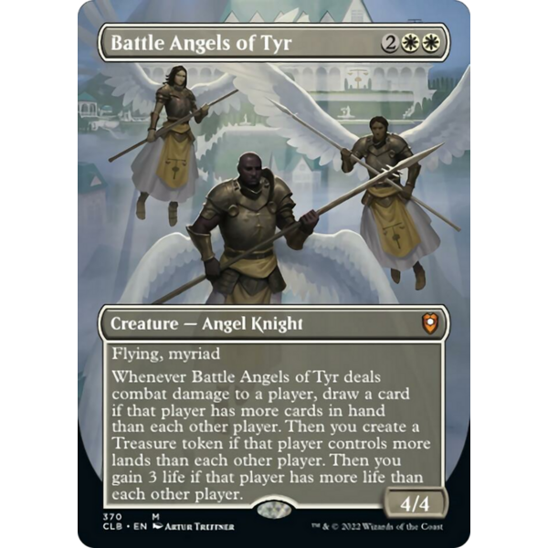 Magic: The Gathering Battle Angels of Tyr (Borderless) (370) Lightly Played
