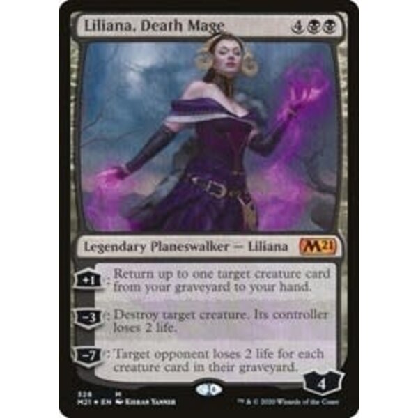 Magic: The Gathering Liliana, Death Mage (328) Lightly Played Foil