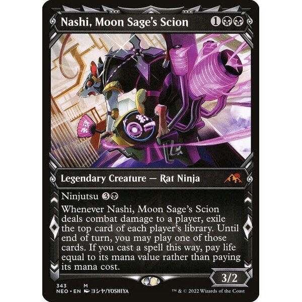 Magic: The Gathering Nashi, Moon Sage's Scion (Showcase) (343) Lightly Played