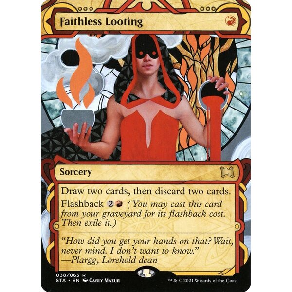Magic: The Gathering Faithless Looting (Foil Etched) (038) Lightly Played