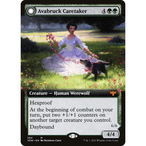 Magic: The Gathering Avabruck Caretaker (Extended Art) (384) Lightly Played