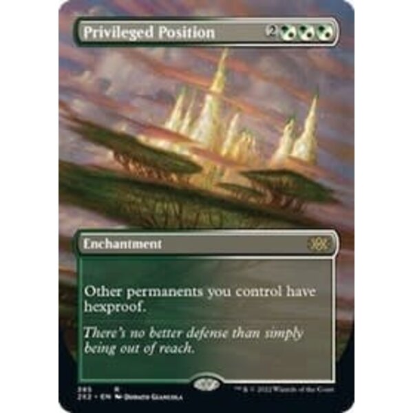 Magic: The Gathering Privileged Position (Borderless) (385) Lightly Played Foil