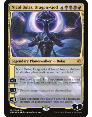Magic: The Gathering Nicol Bolas, Dragon-God (207) Lightly Played