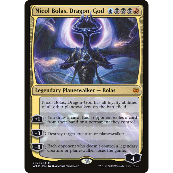 Magic: The Gathering Nicol Bolas, Dragon-God (207) Lightly Played