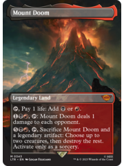 Magic: The Gathering Mount Doom (Borderless) (343) Lightly Played Foil