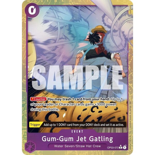Bandai Gum-Gum Jet Gatling (Alternate Art) (072) Lightly Played
