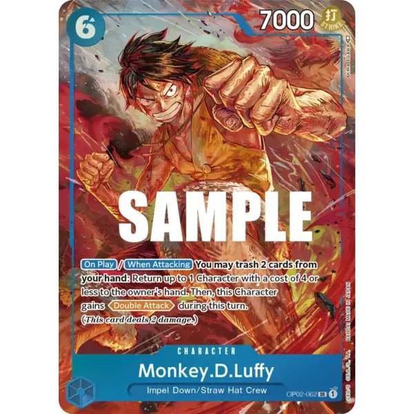 Bandai Monkey.D.Luffy (Alternate Art) (062)  Lightly Played