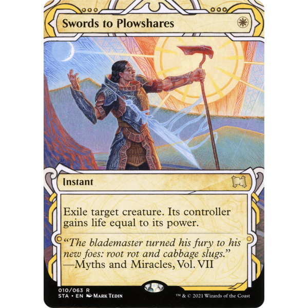 Magic: The Gathering Swords to Plowshares (Foil Etched) (010) Near Mint Foil