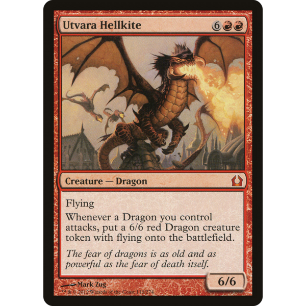 Magic: The Gathering Utvara Hellkite (110) Lightly Played