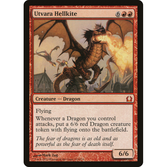 Magic: The Gathering Utvara Hellkite (110) Lightly Played