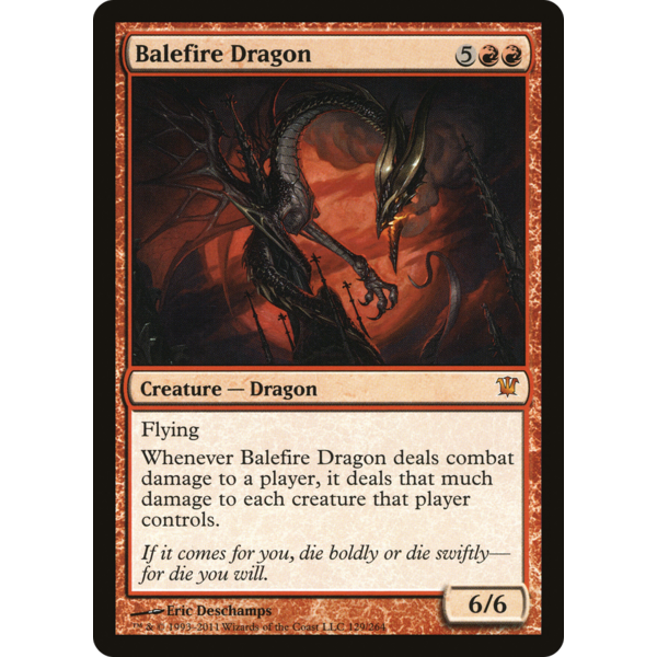 Magic: The Gathering Balefire Dragon (129) Lightly Played