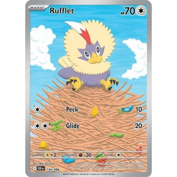 Pokemon Rufflet (154) Lightly Played