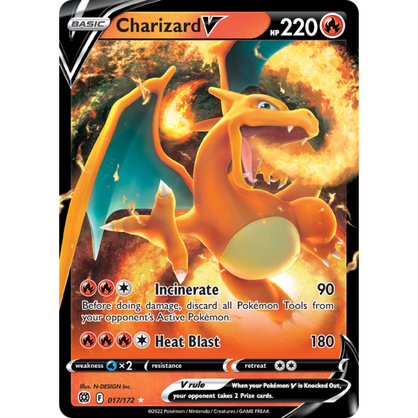 Pokemon Charizard V (017) Lightly Played