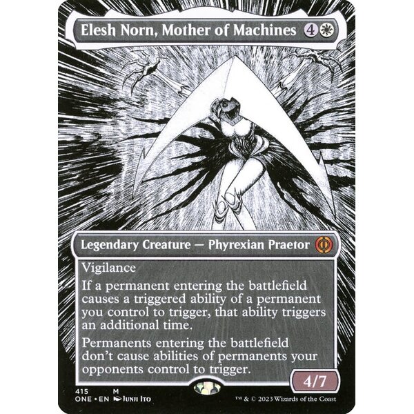 Magic: The Gathering Elesh Norn, Mother of Machines (Borderless) (415) Lightly Played Foil