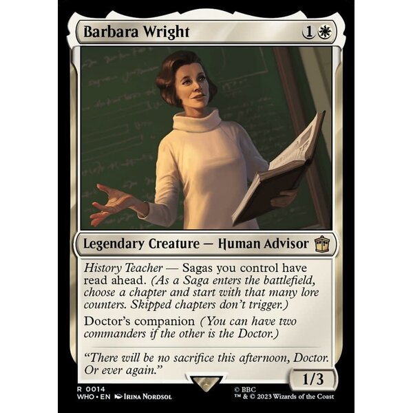 Magic: The Gathering Barbara Wright (014) Lightly Played Foil