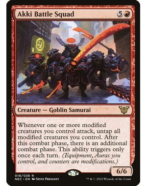 Magic: The Gathering Akki Battle Squad (018) Lightly Played