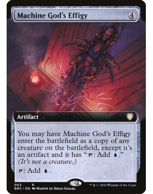 Magic: The Gathering Machine God's Effigy (Extended Art) (063) Lightly Played