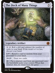 Magic: The Gathering The Deck of Many Things (241) Lightly Played