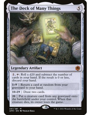 Magic: The Gathering The Deck of Many Things (241) Lightly Played