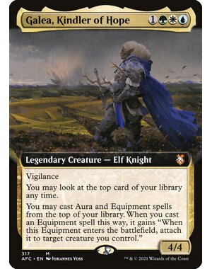 Magic: The Gathering Galea, Kindler of Hope (Extended Art) (317) Lightly Played