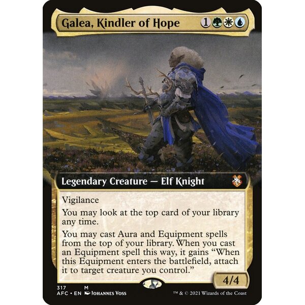 Magic: The Gathering Galea, Kindler of Hope (Extended Art) (317) Lightly Played