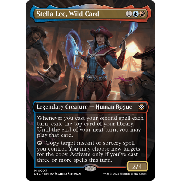 Magic: The Gathering Stella Lee, Wild Card (Borderless) (003) Lightly Played Foil