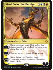 Magic: The Gathering Nicol Bolas, the Deceiver (205) Lightly Played Foil