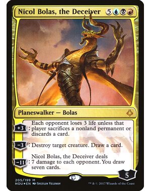 Magic: The Gathering Nicol Bolas, the Deceiver (205) Lightly Played Foil