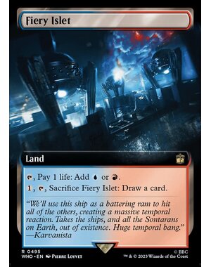 Magic: The Gathering Fiery Islet (Extended Art) (495) Lightly Played Foil