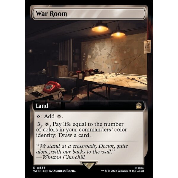 Magic: The Gathering War Room (Extended Art) (533) Lightly Played Foil