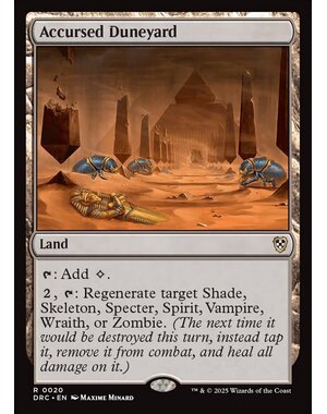 Magic: The Gathering Accursed Duneyard (020) Lightly Played