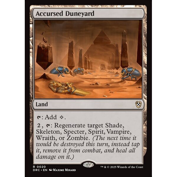 Magic: The Gathering Accursed Duneyard (020) Lightly Played