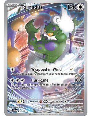 Pokemon Tornadus (210) Lightly Played Holofoil