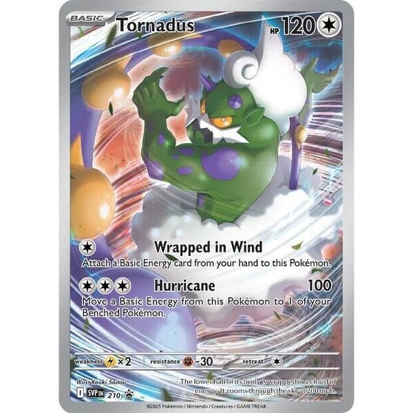 Pokemon Tornadus (210) Lightly Played Holofoil