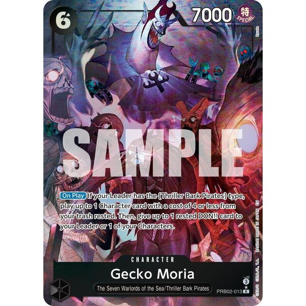 Bandai Gecko Moria (Alternate Art) (PRB02-013) Lightly Played
