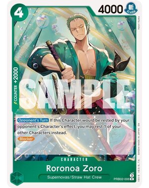 Bandai Roronoa Zoro (PRB02-006) Lightly Played