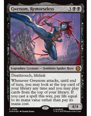 Magic: The Gathering Gwenom, Remorseless (286) Lightly Played Foil