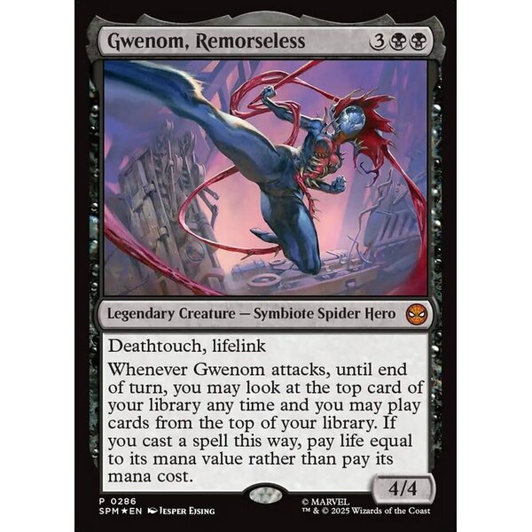 Magic: The Gathering Gwenom, Remorseless (286) Lightly Played Foil