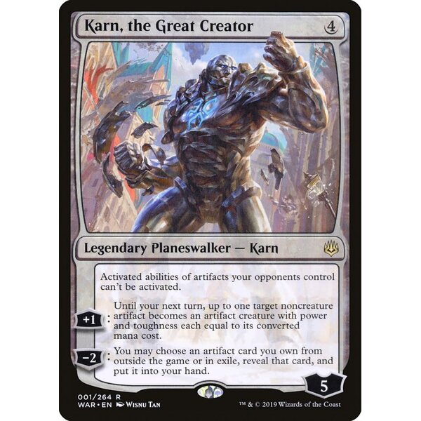 Magic: The Gathering Karn, the Great Creator (001) Lightly Played