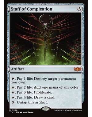 Magic: The Gathering Staff of Compleation (326) Lightly Played