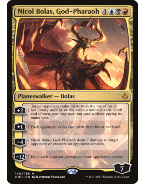 Magic: The Gathering Nicol Bolas, God-Pharaoh (140) Lightly Played