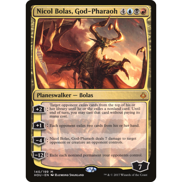 Magic: The Gathering Nicol Bolas, God-Pharaoh (140) Lightly Played