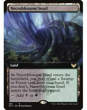 Magic: The Gathering Necroblossom Snarl (Extended Art) (363) Lightly Played Foil